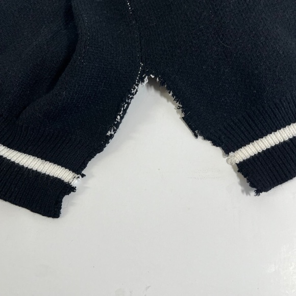 Black Skull Casual Long Sleeve Knitted Sweater Large - Picture 9 of 9